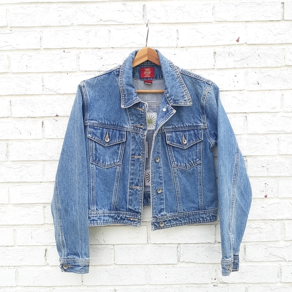 Vintage Y2K Gap Denim Jacket Small Embroidered - Picture 3 of 5